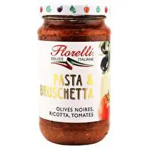 Florelli, Pasta&bruschetta olives ricotta tomates