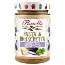 Florelli, Pasta & bruschetta Aubergine , Parmesan , basilic