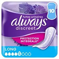 Always, Serviettes discreet long pour fuite urinaires