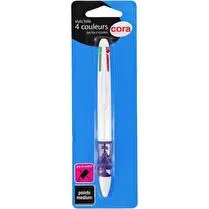 Cora, Stylo bille 4 couleurs encre standard