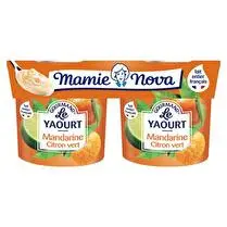 Mamie Nova, Yaourt gourmand à la mandarine citron vert