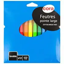 Cora, Feutres x12 pointe large
