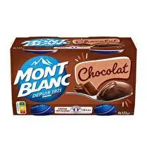 Mont blanc, Crème dessert chocolat