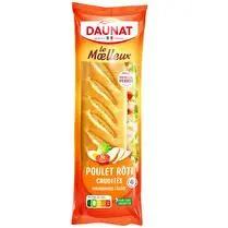 Daunat, Baguette Poulet rôti crudités