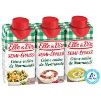 Elle & Vire, Crème entière semi-épaisse 30 % MG