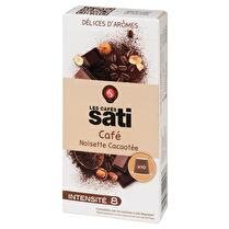 SATI Capsules café noisette cacaotée x10
