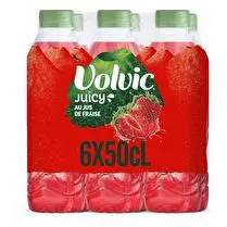 Volvic, Eau aromatisée au jus de  fraise