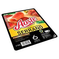 Aoste, Jambon de Serrano 6 tranches fines et fondantes