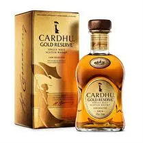 Cardhu, Speyside single malt scotch whisky gold réserve avec étui