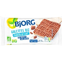 Bjorg, Fine galette de riz chocolat au lait BIO