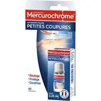 Mercurochrome, Pansement liquide  petites coupures 3.25ml