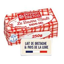 Paysan breton, Beurre moulé demi-sel 80% MG