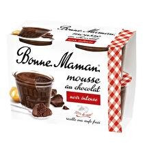 BONNE MAMAN Mousse au chocolat noir intense