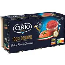 Cirio, Pulpe de tomates fine 100 % origine 1/2 x 3