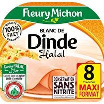 FLEURY MICHON Blanc de Dinde conservation sans nitrite Halal 8 tranches