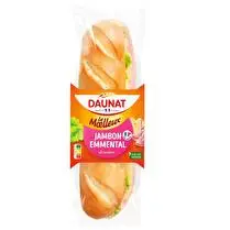 Daunat, Baguette Jambon emmental