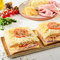 Fabriqué dans nos ateliers, Croque Monsieur cheddar
