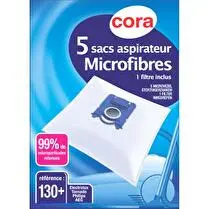 Cora, Sacs aspirateur microfibres 130+