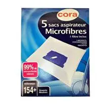 Cora, Sacs aspirateur microfibres 154+
