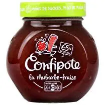 Materne, Fraise et rhubarbe allégée en sucres