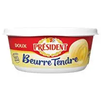 Président, Beurre tendre doux 82% MG beurrier