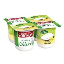 Soignon, Yaourt au lait de chevre vanille 4x125g
