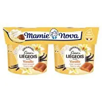 Mamie Nova, Gourmand liégeois vanille coeur caramel beurre salé