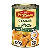 Petitjean, Quenelles de veau sauce financière x6