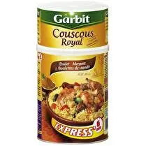 Garbit, Couscous royal poulet merguez et boulettes de viande