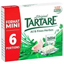 Tartare, Fromage ail & fines herbes en portions x6