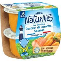 NATURNES NESTLÉ Douceur de carottes, saumon sauvage dès 6 mois