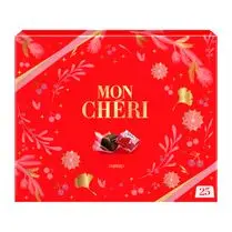 Mon chéri, Bonbons de chocolat fin fourrés cerise et liqueur