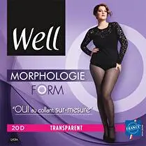 Well, Collant Morphologie Transparent NOIR FORM +