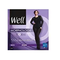 Well, Collant Morphologie Opaque NOIR FORM -