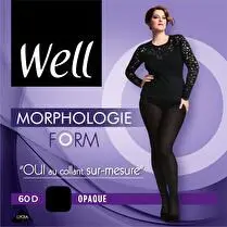 Well, Collant Morphologie Opaque NOIR FORM +