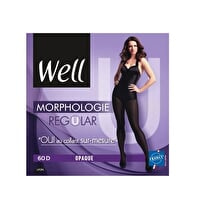 Well, Collant Morphologie Opaque NOIR REGULAR +