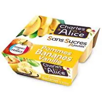 Charles & Alice, Dessert fruitier pommes bananes vanille
