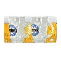 Votre rayon propose, Lot de 2 Chopes à bière brasseur 54cl   X 1