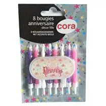 Cora, Bougies bobèche fille avec pic