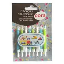 Cora, Bougies bobèche garçon