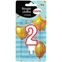 Cora, Bougie anniversaire chiffre 2