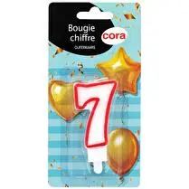 Cora, Bougie anniversaire chiffre 7