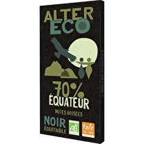 Alter eco, Chocolat noir 70% Equateur BIO