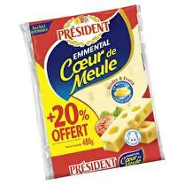 Président, Emmental Coeur de Meule - 400 g + 20 % offert