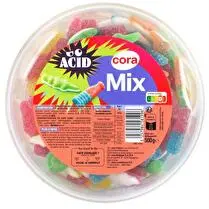 Cora, Bonbons Mix acidulés