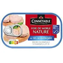 Connétable, Foie de morue nature au sel de Guérande