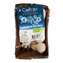 Votre primeur propose, Bio champignon blanc barquette 200g