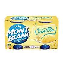 Mont blanc, Crème dessert vanille