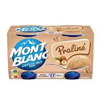 Mont blanc, Crème dessert  praliné