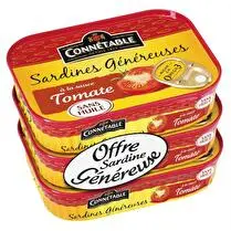 Connétable, Sardines généreuses à la tomate sans huile